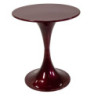 Tavolino metallo amaranto Ø60x70 cm - Design moderno soggiorno