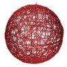 Sfera metallo rosso Ø60 cm - Decorazione natalizia grande