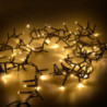Luce filo 500 LED bianco caldo 10m uso esterno decorazione Natale