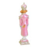 Soldatino resina cane rosa 24x22x92 cm - Decorazione originale