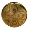 Vaso metallo oro tondo 80x23,5h77 cm per arredo moderno