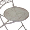 Sedia metallo Ragusa avorio con cuscino 40x48x94 cm esterno