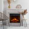 Camino elettrico Bellini effetto marmo bianco: eleganza e calore