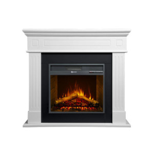 Camino elettrico Cambridge bianco: eleganza e calore in casa