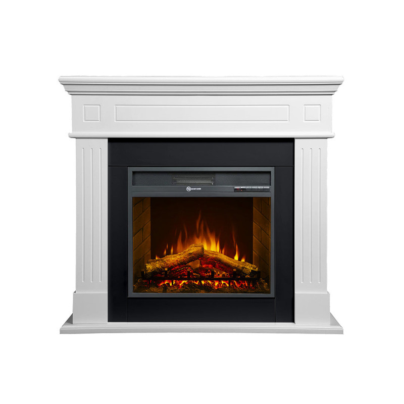 Camino elettrico Cambridge bianco: eleganza e calore in casa