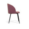 Poltrona velluto Ruby rosa antico 56,5x54x46 cm elegante