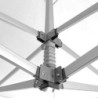 Gazebo richiudibile alluminio Market Pro 3x3 bianco esagonale
