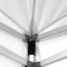 Gazebo richiudibile alluminio Market Pro 3x3 bianco esagonale