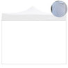 Telo laterale 3x2 mt bianco impermeabile ricambio gazebo Market Pro