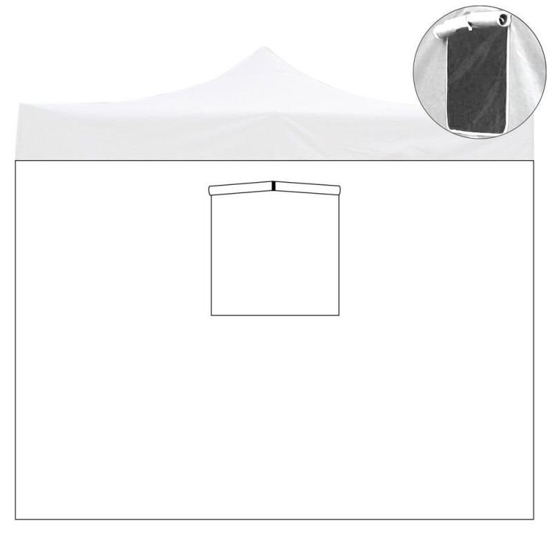 Telo Laterale con Finestra 3x2 Gazebo Market-Pro | Levante Shop