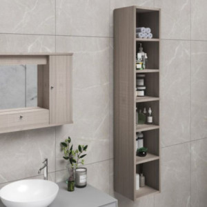 Pensile H180 senza anta 30 cm olmo per bagno e ingresso