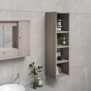 Pensile H120 senza anta 30 cm olmo per bagno e ingresso