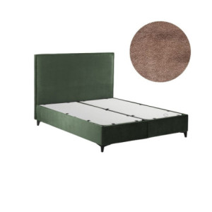Zoom Letto matrimoniale contenitore Frame velluto tortora