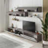 Parete attrezzata Kombat 260 bianco e light mocha moderna