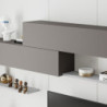 Parete attrezzata Kombat 260 bianco e light mocha moderna