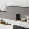 Parete attrezzata Kombat 260 hitit noce e light mocha moderna
