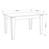 Tavolo allungabile Tolmen hitit noce 140x80 cm fino a 190 cm