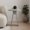 Tavolino da salotto Chen lagina effetto marmo grigio 50x42x23,4
