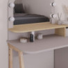 Toeletta Avien con specchio LED light mocha e rovere