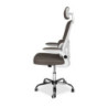 Sedia ufficio ergonomica Vibes bianca tessuto rete tortora cromata
