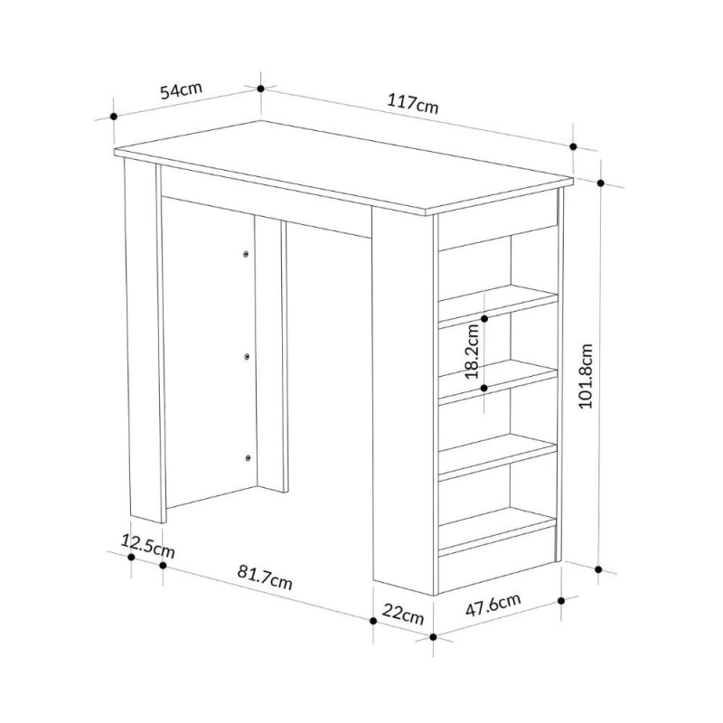 Penisola da cucina Swallow tavolo alto cashmere design moderno