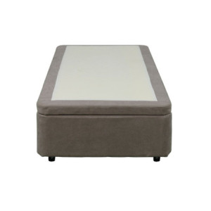 Zoom Letto singolo Sommier 80x190 con contenitore in tessuto Enjoy 03 taupe