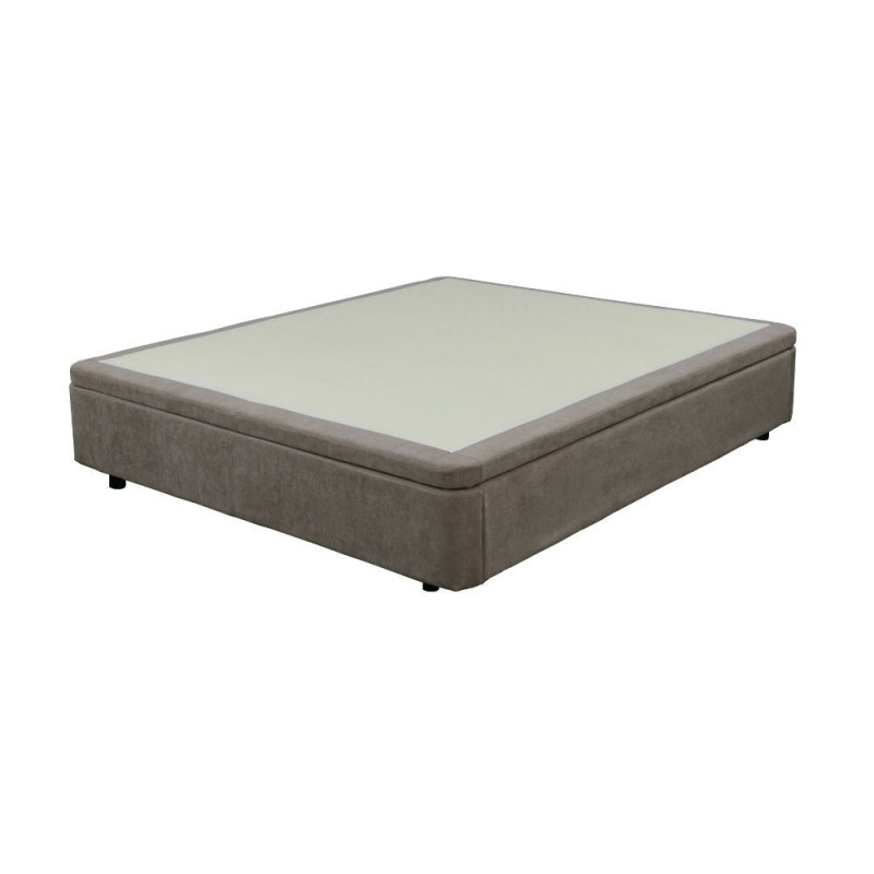 Letto matrimoniale sommier 160x190 contenitore taupe