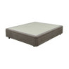Letto matrimoniale sommier 160x190 contenitore taupe