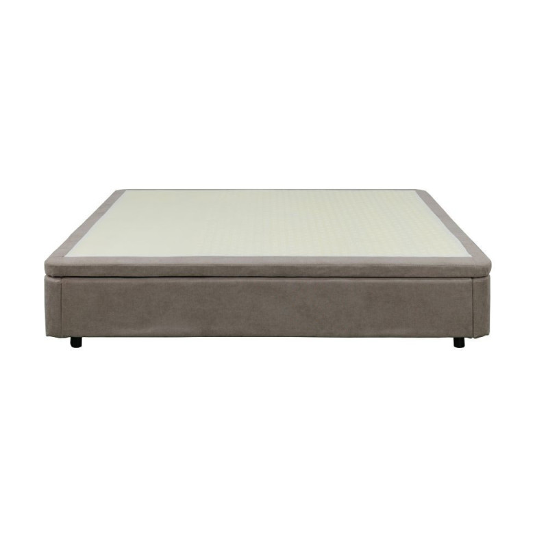 Letto matrimoniale sommier 160x190 contenitore taupe