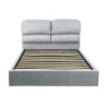 Letto Matrimoniale Sofaback Contenitore Tessuto Light Grey
