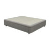 Letto matrimoniale sommier 160x190 contenitore grigio chiaro