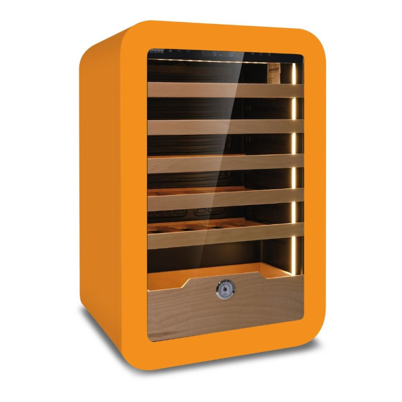 Cantinetta Vinarius 40 ventilata 5 mensole legno arancio classe G
