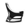 Sedia gaming Rocky imbottita rete bicolore nero e bianco