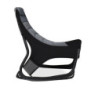 Sedia gaming Rocky imbottita rete bicolore nero e grigio