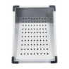 Lavello incasso SA3541 una vasca 75x45 cm inox accessori