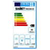 Gruppo cappa Samet sottopensile motore singolo 3 livelli Tornado 60 inox classe D