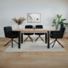 Tavolo allungabile Tolosa rovere e gambe nere 150x75x80 cm