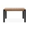 Tavolo allungabile Tolosa rovere e gambe nere 150x75x80 cm