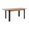 Tavolo allungabile Tolosa rovere e gambe nere 150x75x80 cm
