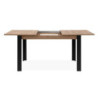 Tavolo allungabile Tolosa rovere e gambe nere 150x75x80 cm