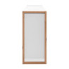 Credenza New Denver3 3 Cassetti 3 Ante Bianco e Rovere Moderna