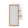 Credenza New Denver3 3 Cassetti 3 Ante Bianco e Rovere Moderna