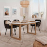 Tavolo allungabile New Denver50 bianco e rovere 160x90 moderno
