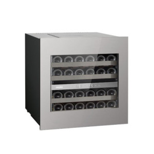 Cantinetta incasso inox 24 bottiglie doppia zona temperatura
