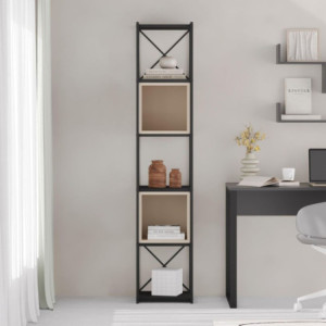 Libreria Vale Mini metallo nero e cubotti cashmere moderna