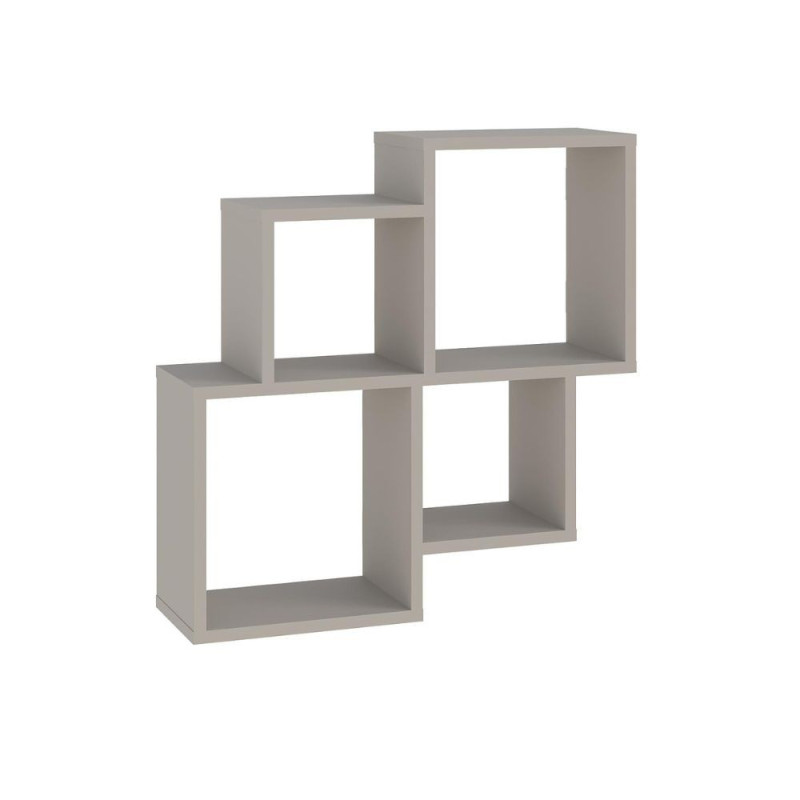 Mensola Oyo 4 scomparti cashmere moderna e versatile