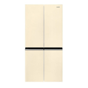 Frigorifero Side by Side Sharp 488L crema Classe E elegante
