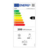 Frigorifero combinato Sharp 230L no frost glass nero Classe D