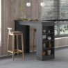 Penisola cucina Swallow tavolo alto antracite moderno compatto