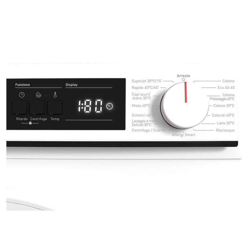 Lavatrice Sharp 7 kg 1000 giri bianca classe D compatta